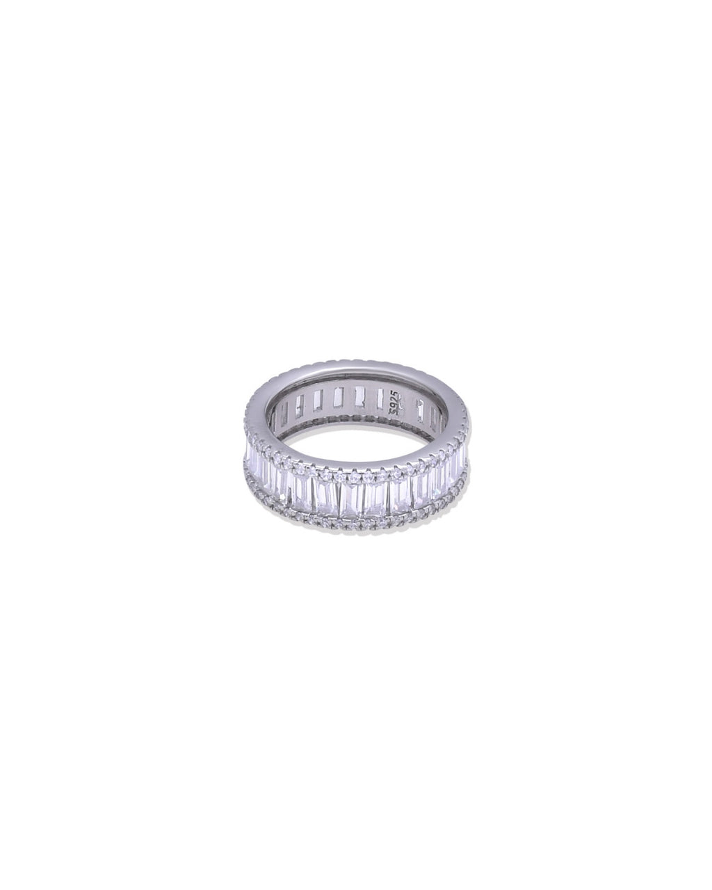 Silver Timeless Baguette Eternity Ring