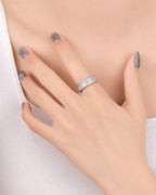 Silver Timeless Baguette Eternity Ring