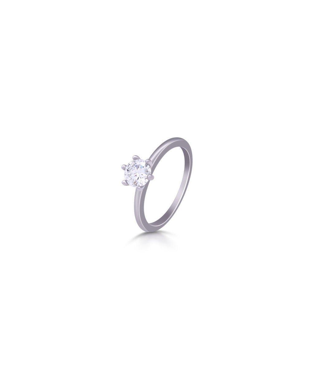 Silver Timeless Brilliance Solitaire Ring