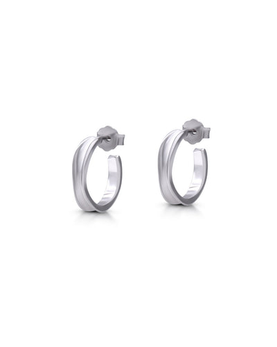Silver Timeless Elegance Hoop Earrings