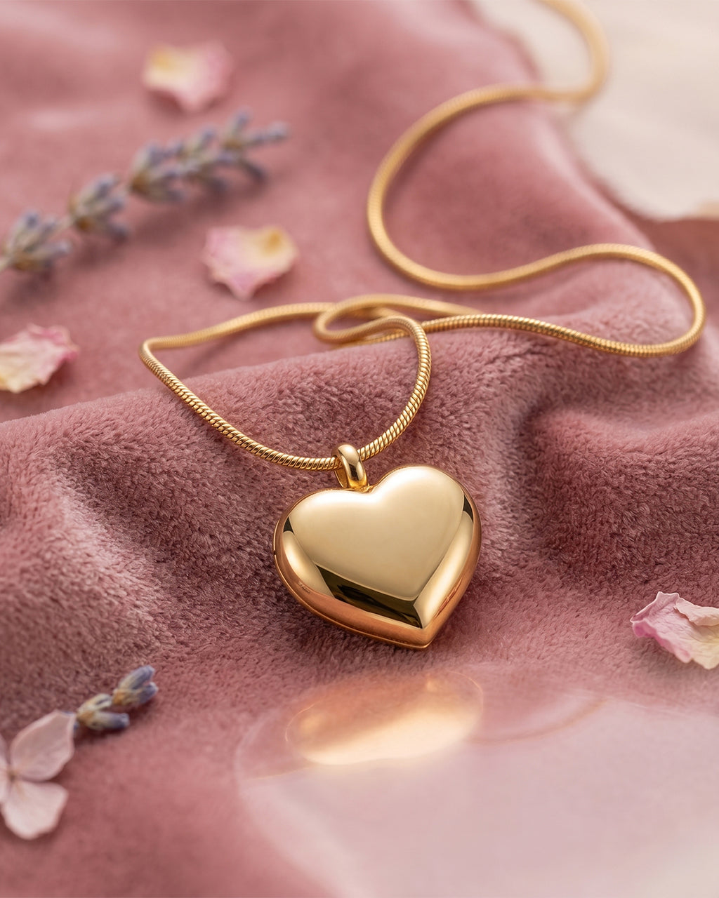 Puff Heart Pendant Necklace