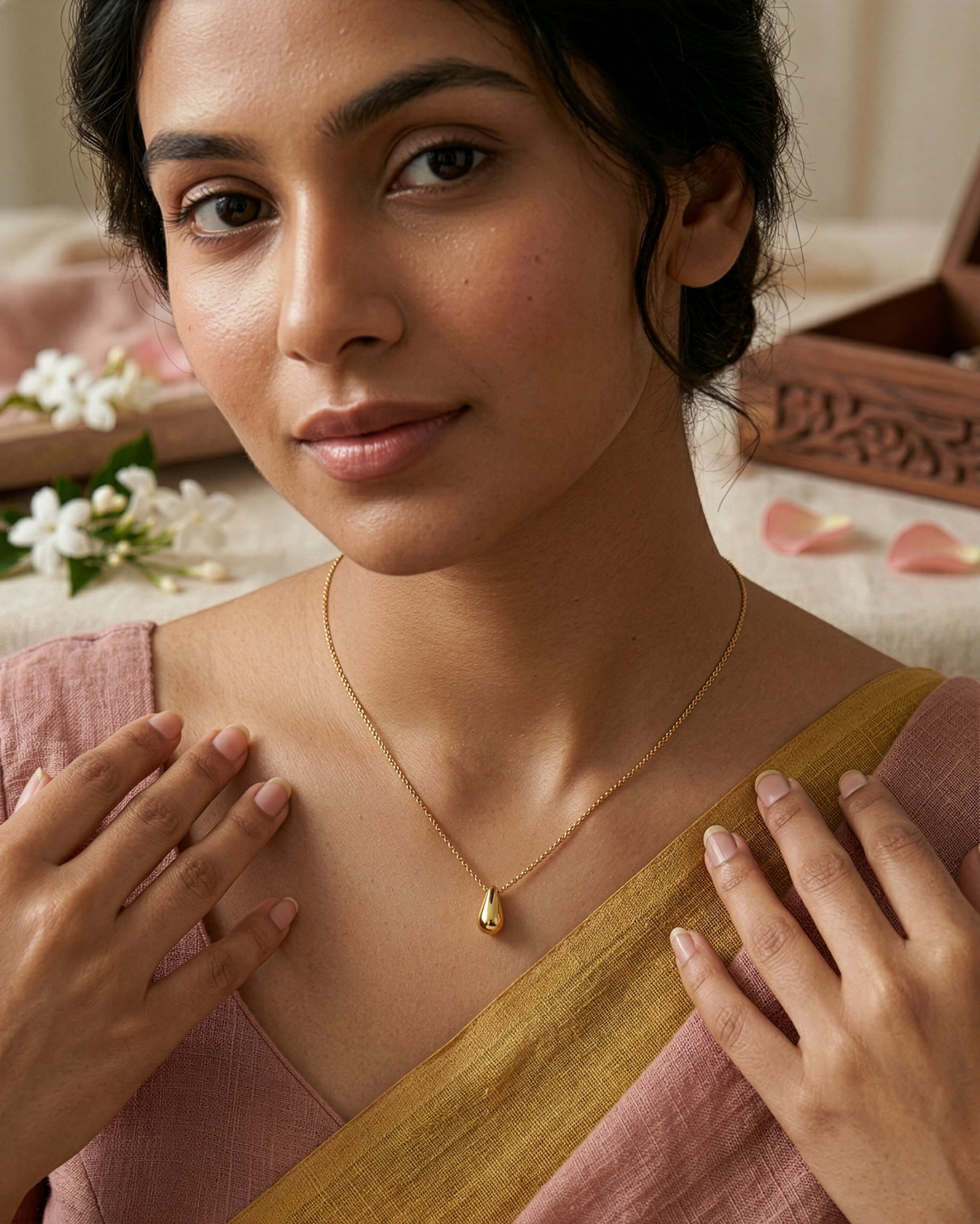 Teardrop Pendant Necklace