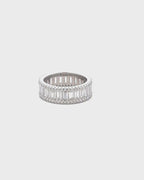 Silver Timeless Baguette Eternity Ring