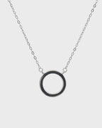 Silver Ethereal Halo Pendant Necklace