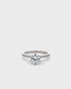 Silver Eternal Spark Solitaire Ring