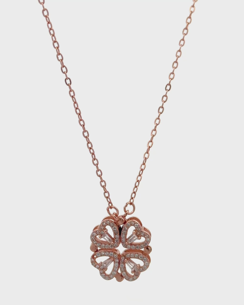 Silver Clover Luck Pendant Necklace