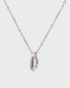 Silver Eternal Love Heart Pendant Necklace