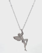 Silver Fairy Grace Pendant Necklace