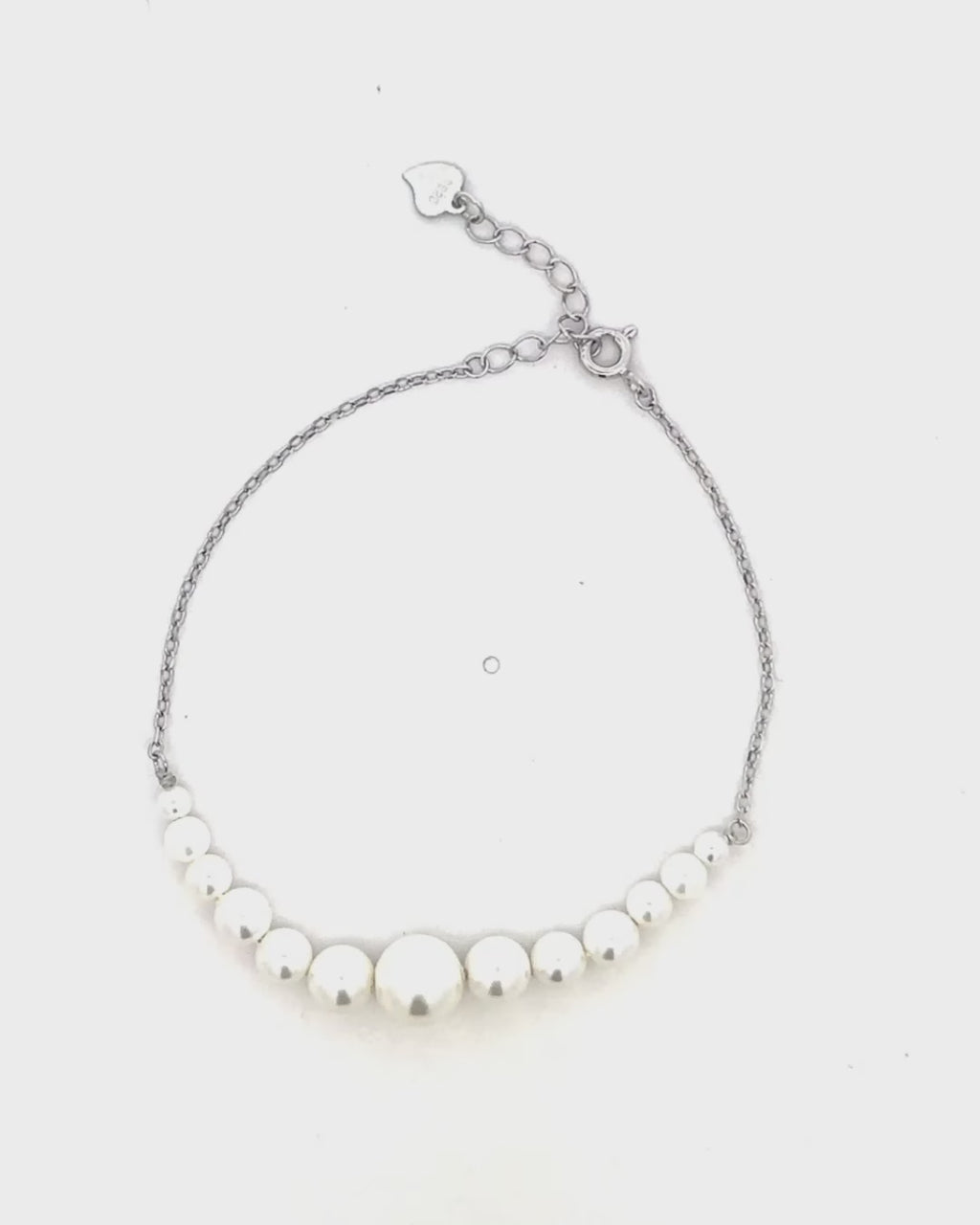 Silver Ethereal Pearl Symphony Bracelet