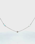 Silver Celestial Flow Pendant Necklace