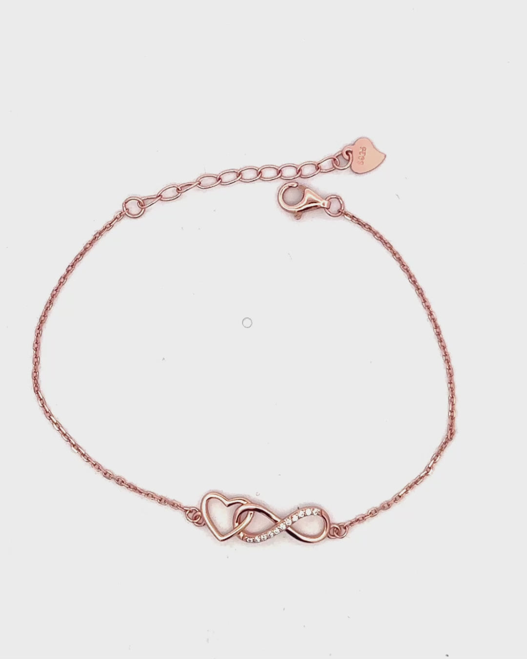 Silver Endless Love Infinity Bracelet