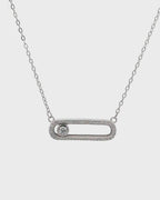 Silver Luminara Orbit Pendant Necklace