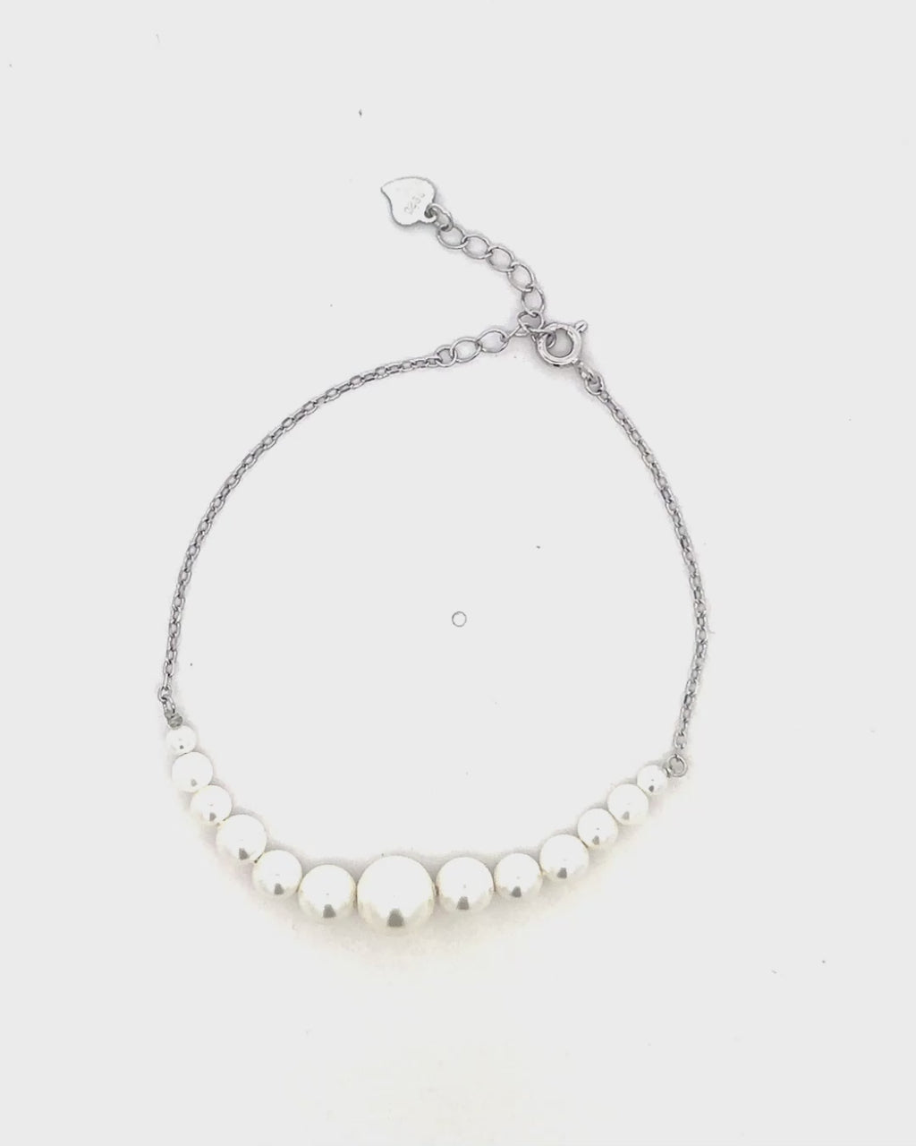 Silver Ethereal Pearl Symphony Bracelet