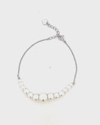 Silver Ethereal Pearl Symphony Bracelet