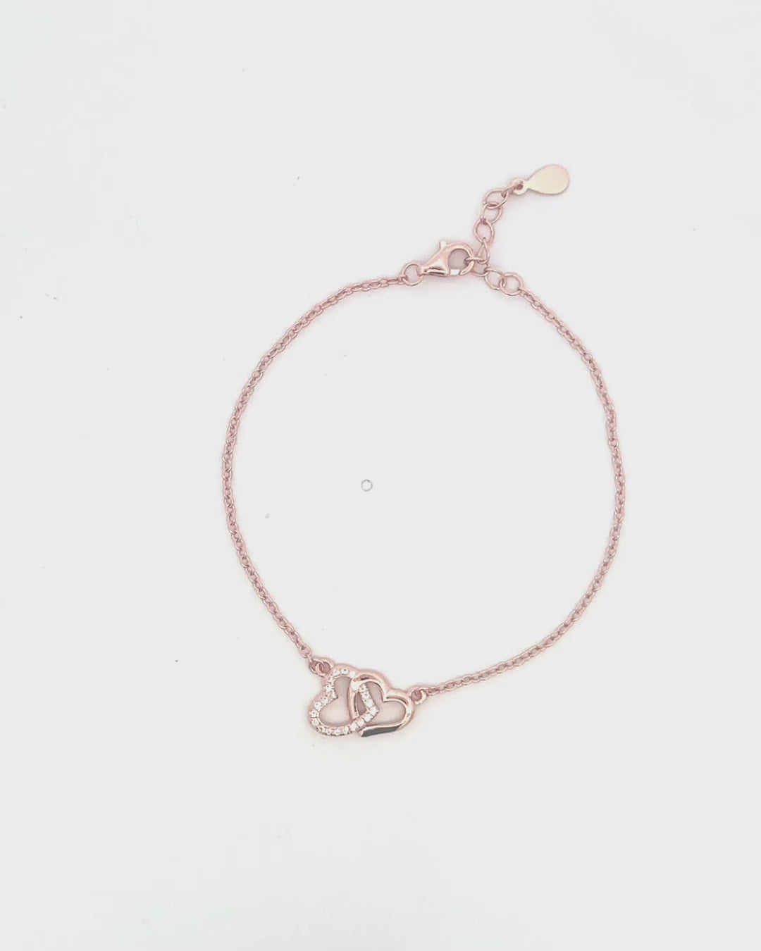 Silver Endless Love Rose Gold Bracelet