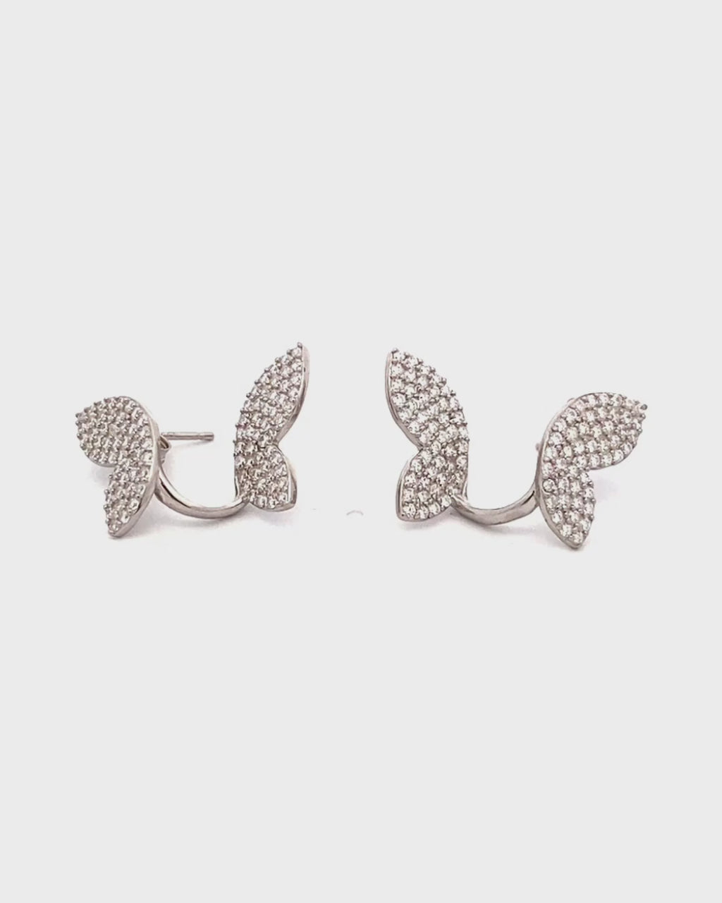 Silver Butterfly Bliss Earrings