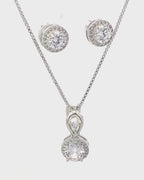 Silver Timeless Solitaire Chain Set