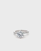 Silver Classic Elegance Solitaire Ring