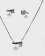 Silver Pearl Harmony Chain Set