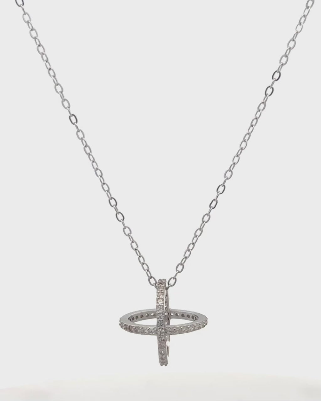 Silver Celestial Orbit Pendant Necklace