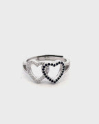 Silver Eternal Love Hearts Ring