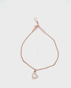 Silver Heart's Embrace Charm Bracelet