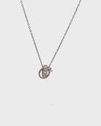 Silver Dazzle Halo Heart Pendant Necklace