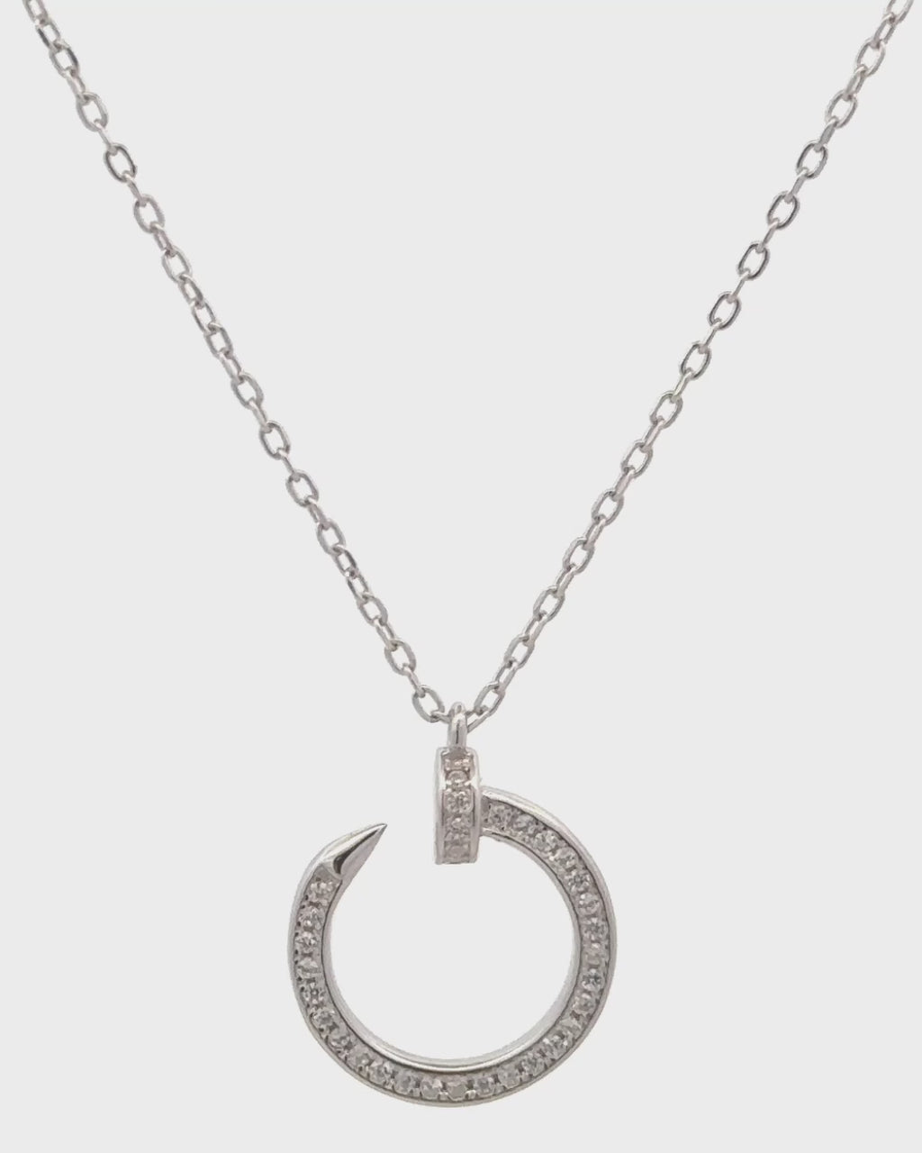 Silver Eternal Sparkle Pendant Necklace