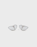 Silver Butterfly Whisper Stud Earrings