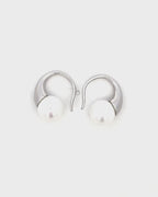 Silver Moonlit Grace Pearl Earrings