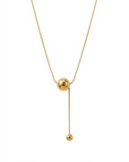 Bead Lariat Pendant Necklace (Demi-Fine)