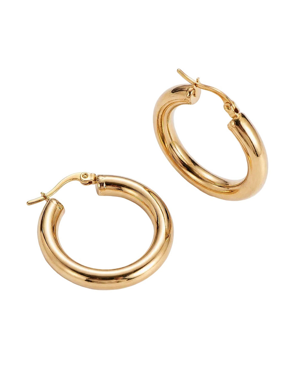 Classic Tube Hoop Earrings (Demi-Fine)
