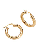 Classic Tube Hoop Earrings (Demi-Fine)