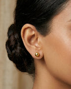 Classic Gold Ball Stud Earrings