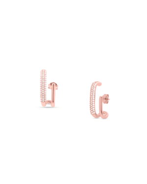 Silver Celestial Grace Climber Earrings