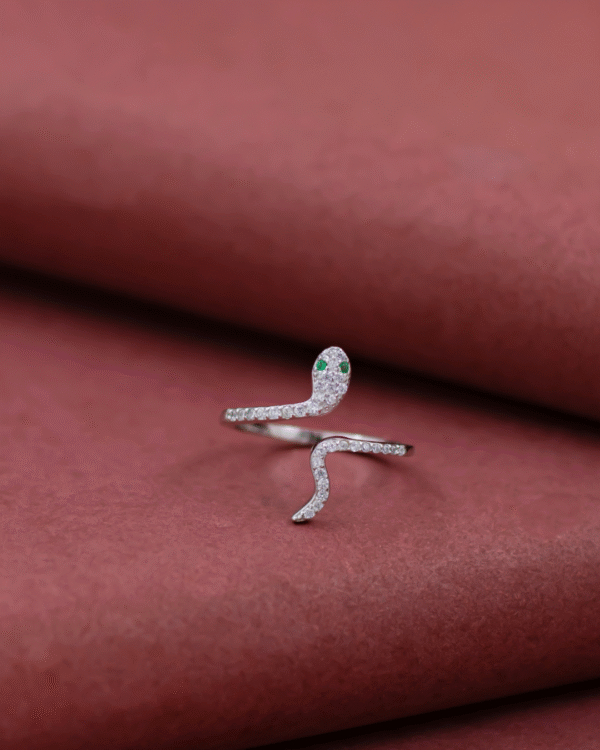 Silver Serpent Whisper Ring - Image 3