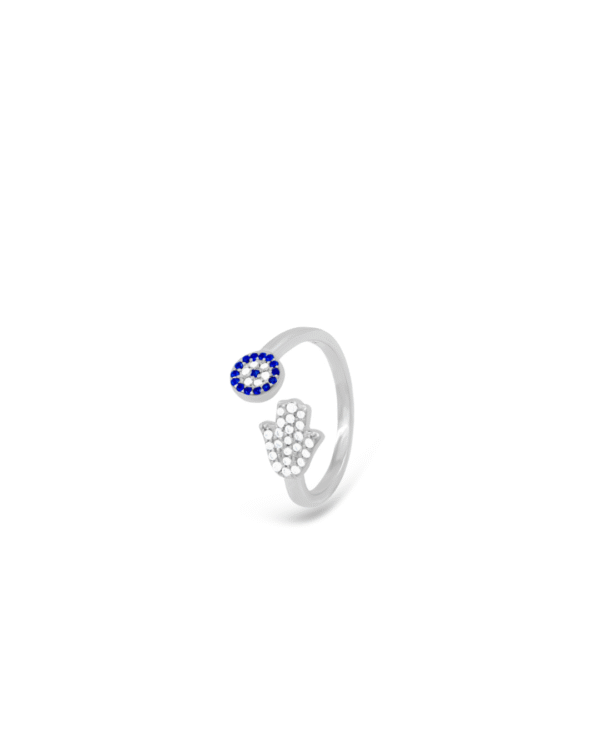 Silver Royal Amethyst Butterfly Ring