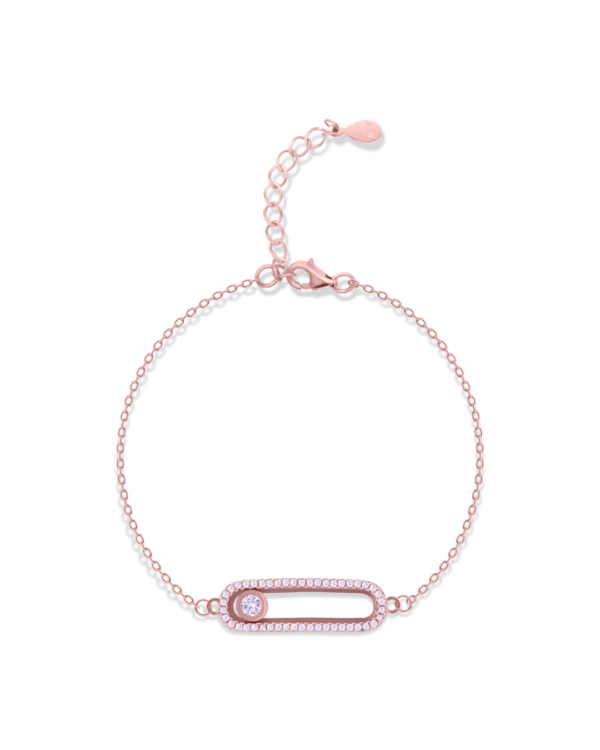 Silver Ethereal Spark Rose Gold Bracelet
