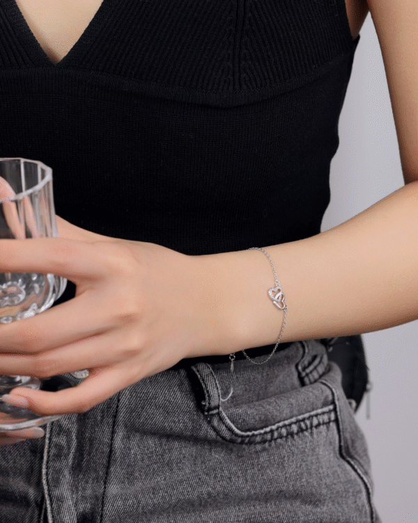 Silver Endless Love Bracelet - Image 2