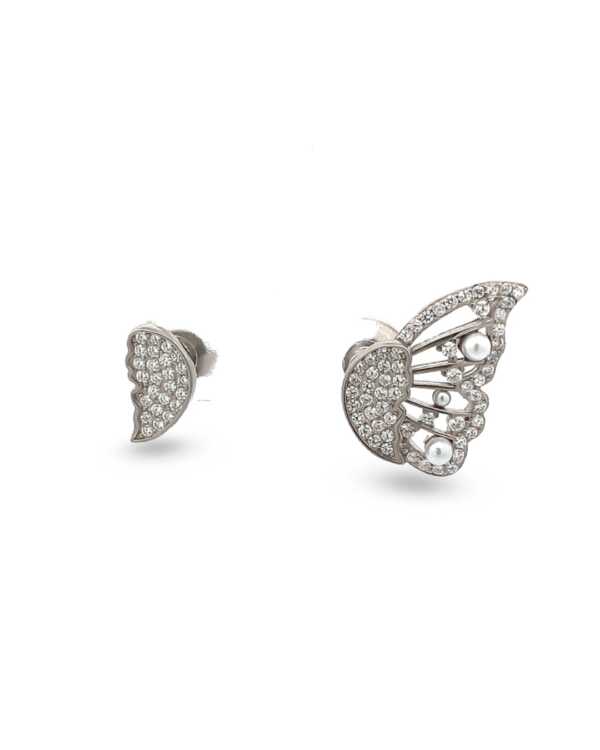 Silver Celestial Butterfly Silver Earrings