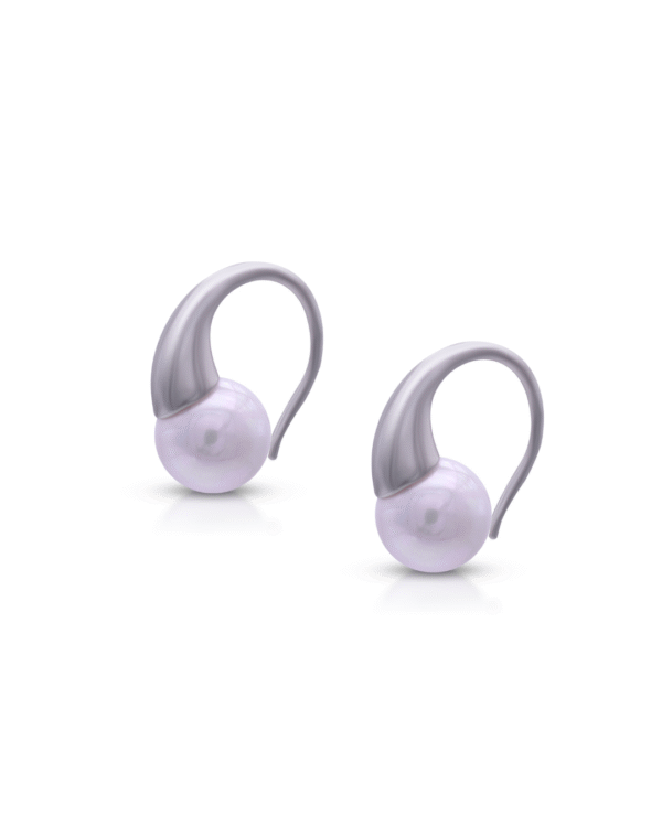 Silver Moonlit Grace Pearl Earrings
