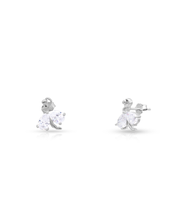 Silver Majestic Butterfly Earrings