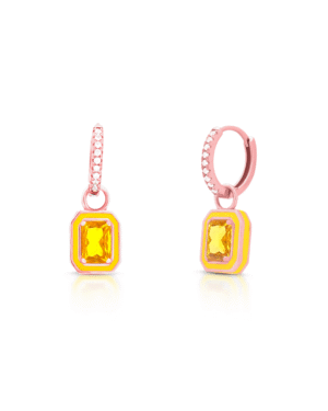 Silver Golden Radiance Hoop Earrings