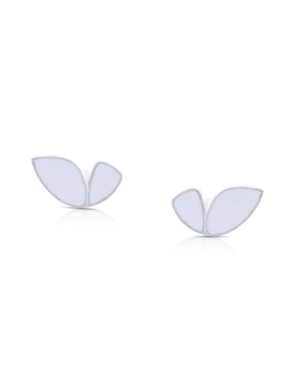 Silver Butterfly Whisper Stud Earrings