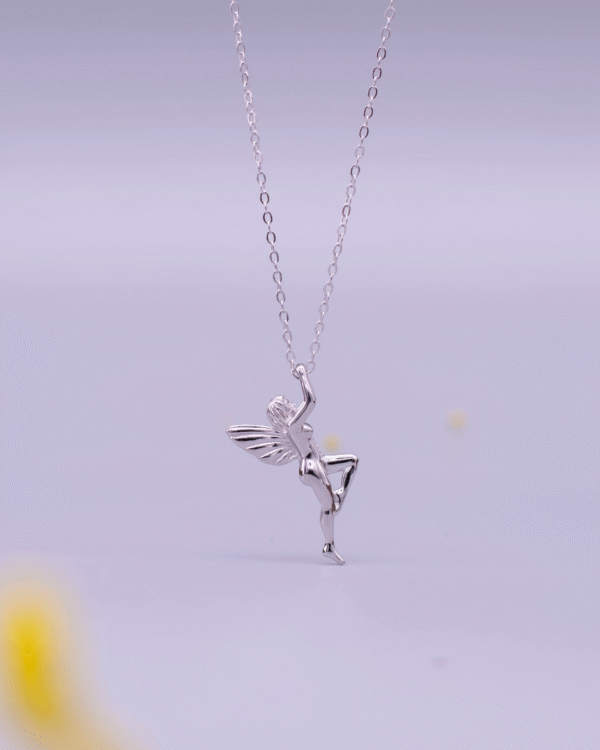 Silver Fairy Grace Pendant Necklace - Image 3