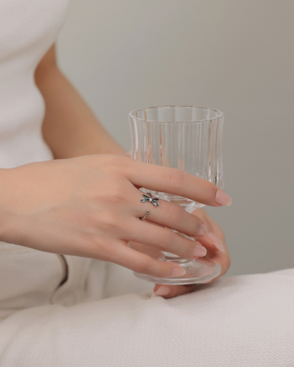 Silver Mystic Flight Dragonfly Ring - Image 2
