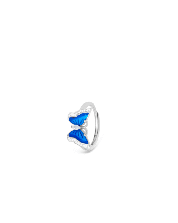 Silver Celestial Wings Adjustable Ring
