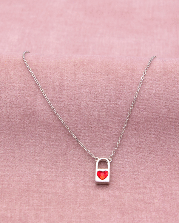 Silver Eternal Love Heart Pendant Necklace - Image 4
