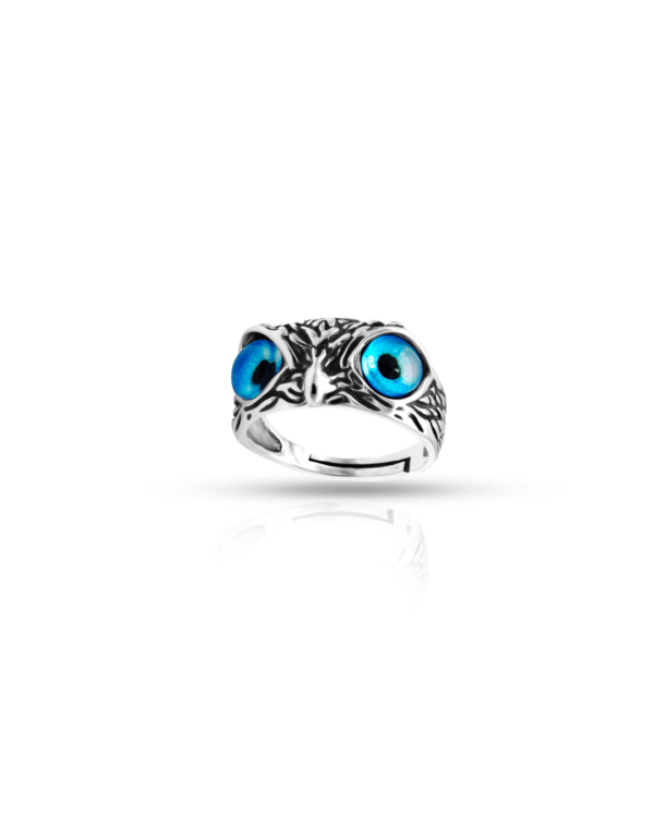 Silver Mystic Owl Silver Ring