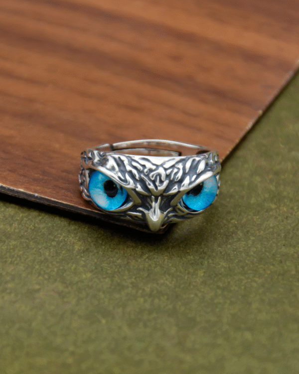 Silver Mystic Owl Silver Ring - Image 3